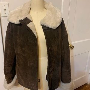 Women’s Chocolate Brown Shearling Jacket